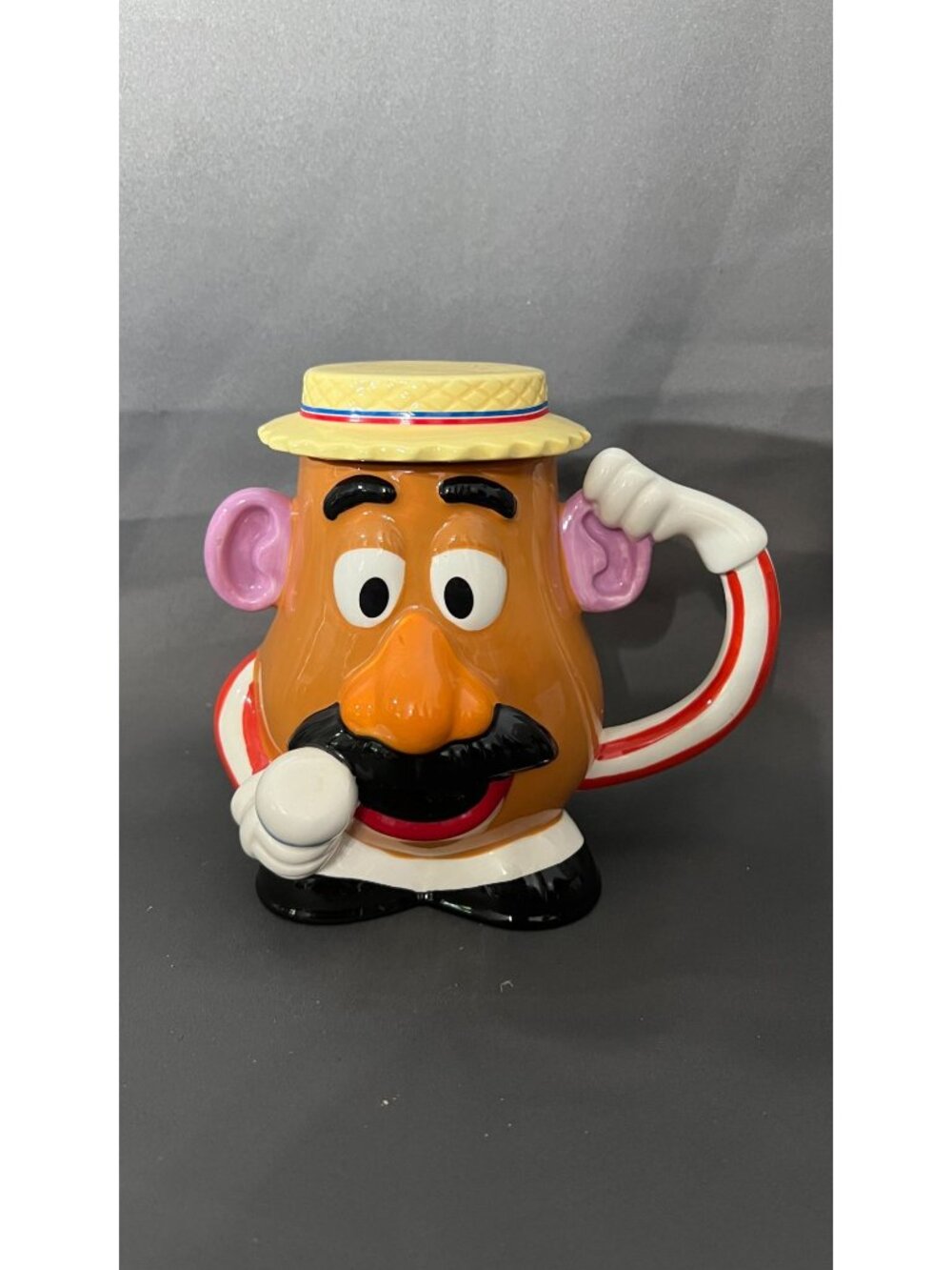 Mr. Potato Head Disney Parks Ceramic Mug With Hat Lid 2016 Hasbro Collectible Cu